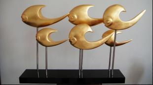 杭州定制抽象工艺品 玻璃钢雕塑与树脂工艺品的艺术魅力